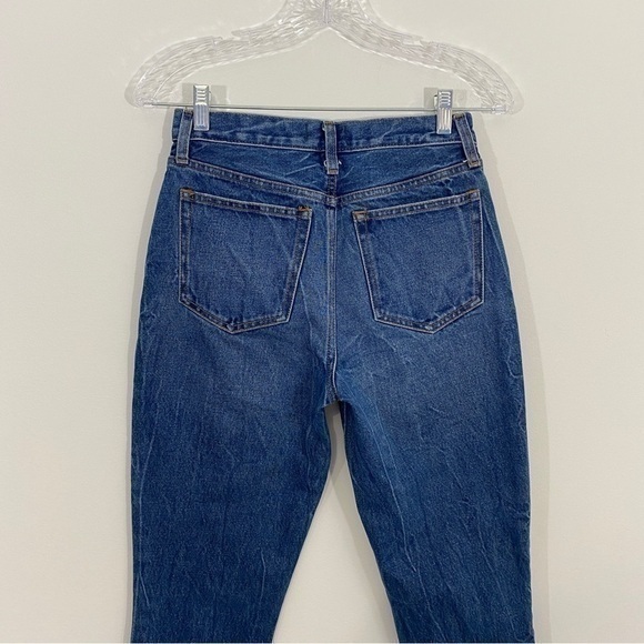 Abercrombie & Fitch 25/0 Mom Jeans High‎ Rise Straight Released Hem Distressed - Picture 8 of 12